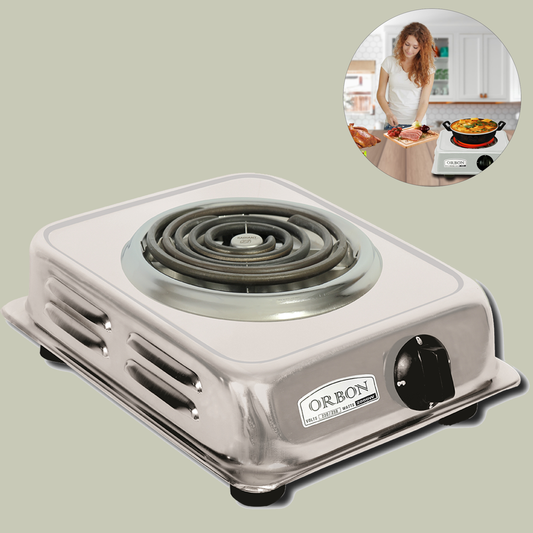 ORBON Electric Coil Cooking Stove 2000 Watts Jhonson Chrome