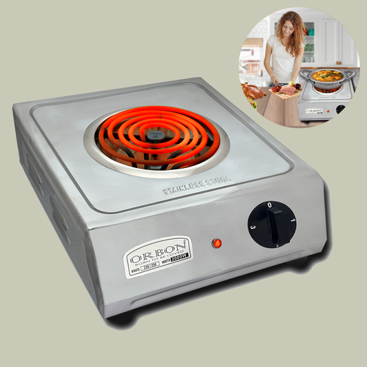 ORBON Electric Coil Cooking Stove 2000 Watts Steel Butterfly