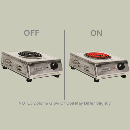 ORBON Electric Coil Cooking Stove 2000 Watts Steel Butterfly