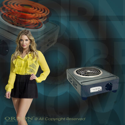 ORBON Electric Coil Cooking Stove 2000 Watts Vitreous