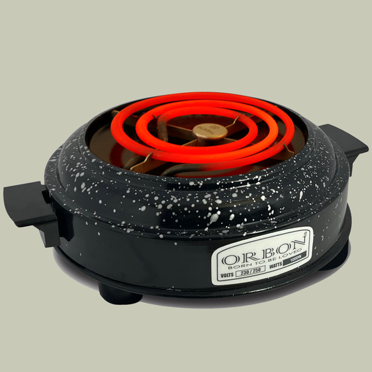 ORBON Electric Coil Cooking Stove 2000 Watts Round Vitreous