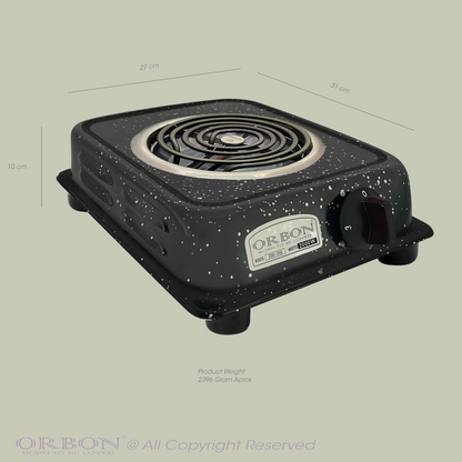 ORBON Electric Coil Cooking Stove 2000 Watts Jhonson Vitreous