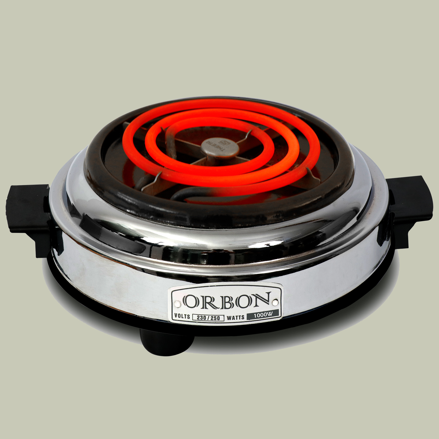 ORBON Electric Coil Cooking Stove 1000 Watts Round Chrome