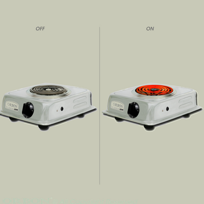 ORBON Electric Coil Cooking Stove 2000 Watts Jhonson Chrome